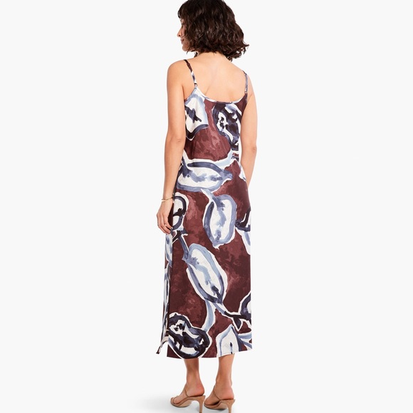 NWT Nic & Zoe WATERCOLOR VINES SLIP DRESS - Picture 4 of 5